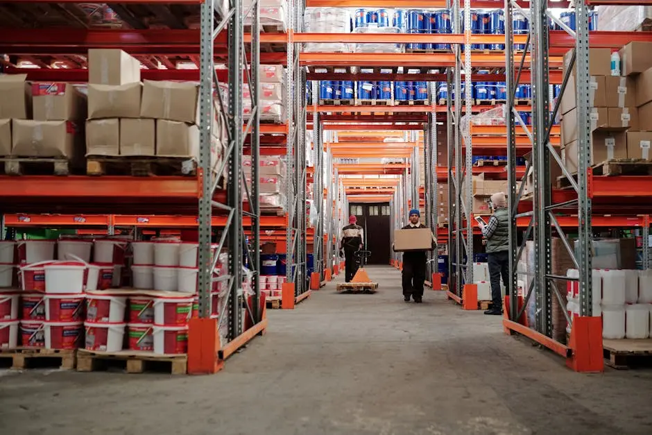 Fulfillment Center Workers in Warehouse