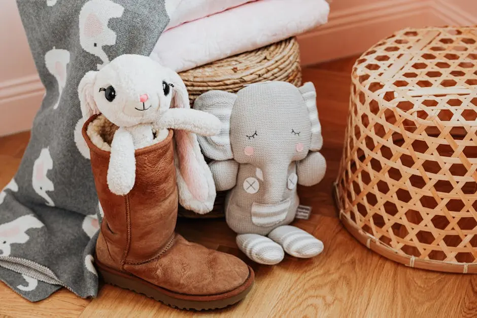 Stuffed Animals on a Floor