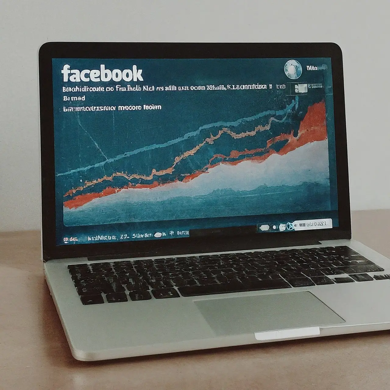 Un écran d’ordinateur affichant des statistiques de croissance sur Facebook. 35mm stock photo