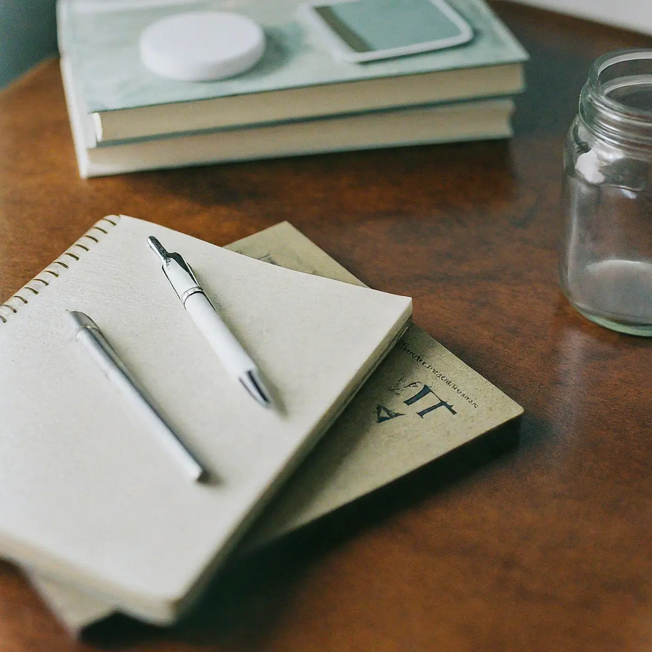 A sparkling, clean office desk with organized supplies. 35mm stock photo