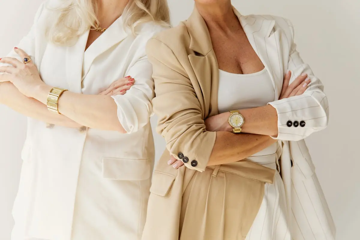 Women Posing with Arms Crossed