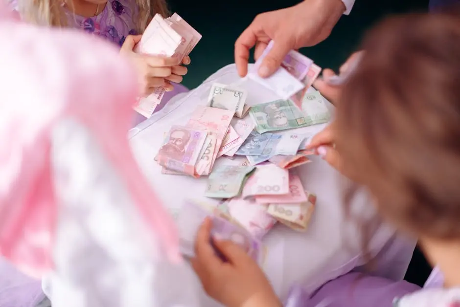 Family Counting Money