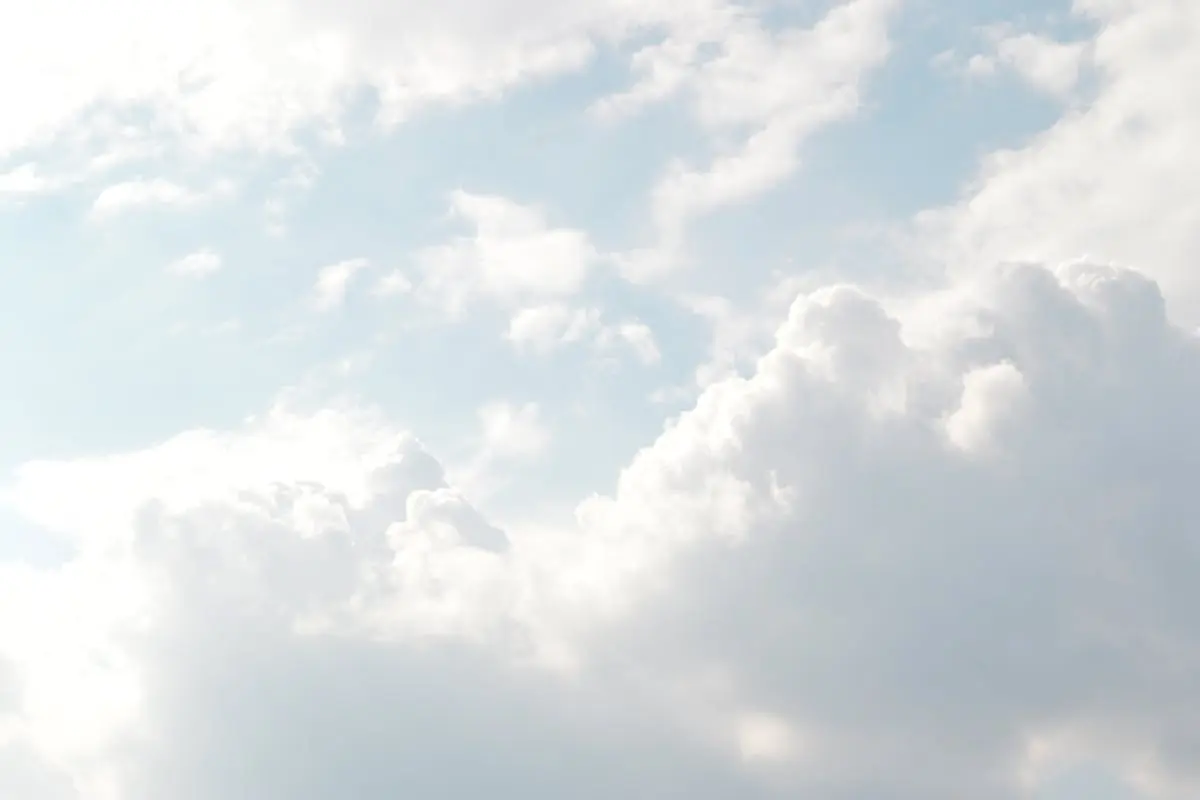 White Clouds on Blue Sky