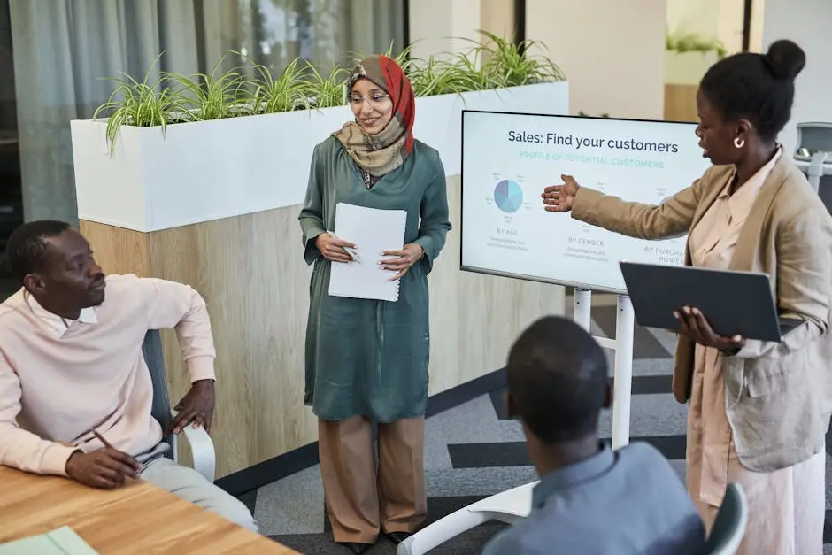 Two Women Doing a Presentation