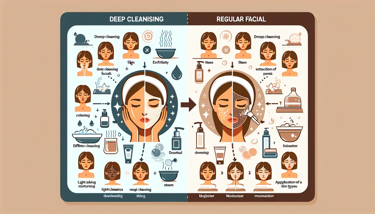 Deep Cleansing Facials vs. Regular Facials: Understanding the Difference for Your Skin Type