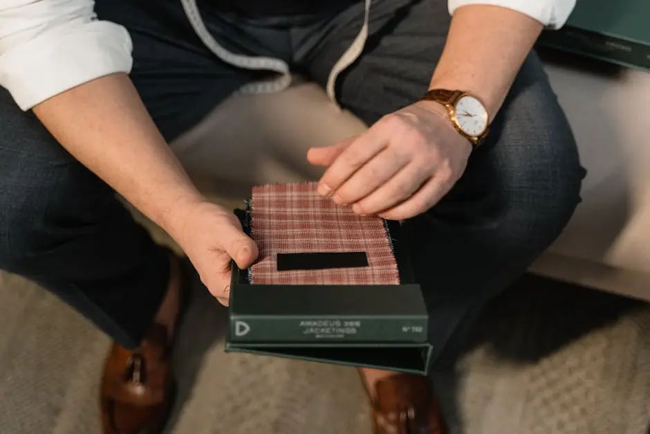 A Close-Up Shot of a Person Holding a Selection of Cloth Samples