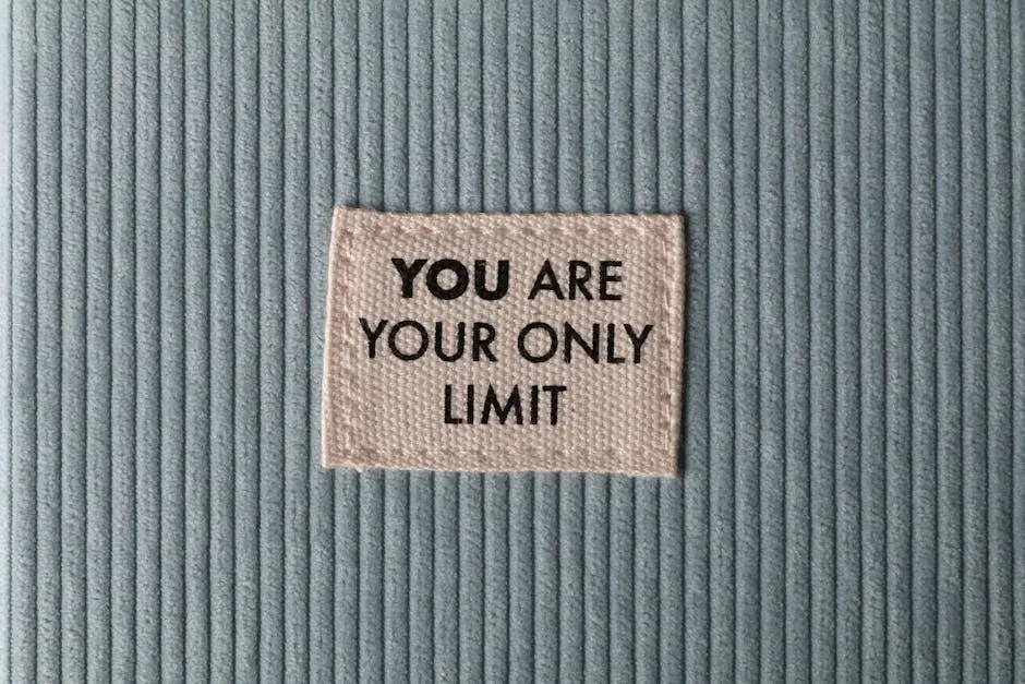 Label with Motivational Text