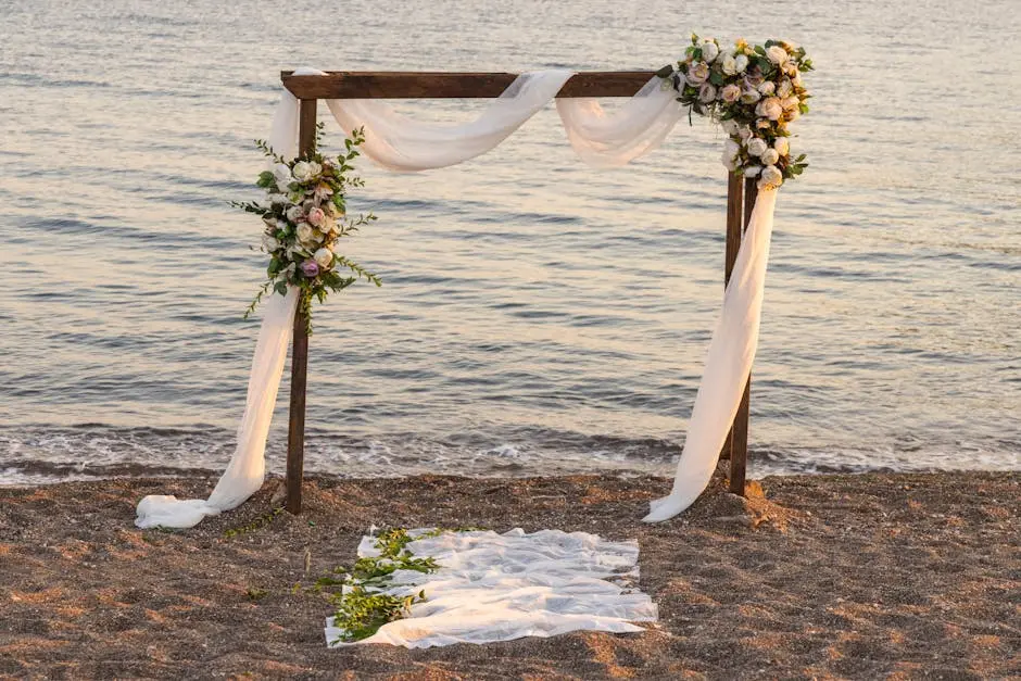 Wedding Set-up on the Beach