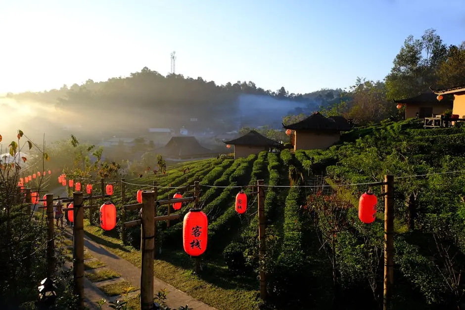 A Neighborhood in Mae Hong Son, Chiang Mai, Thailand