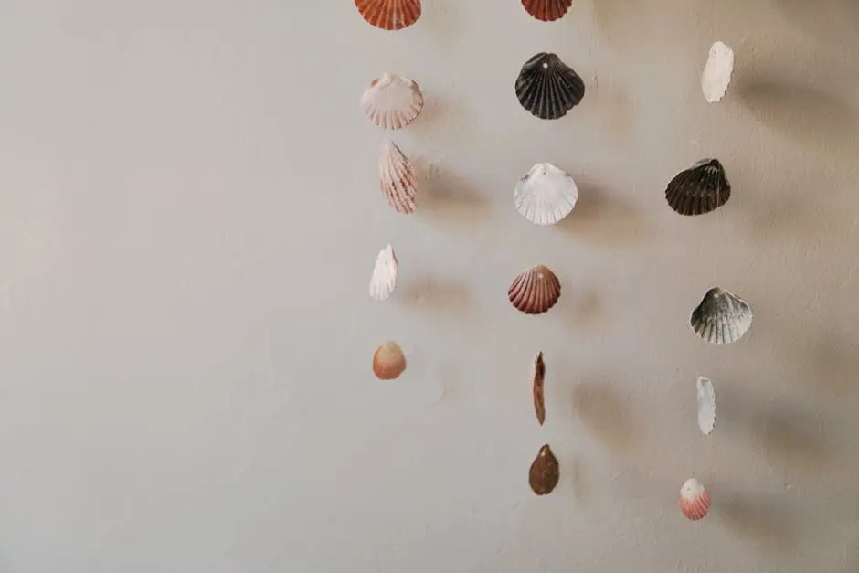 Close-up Photo of Hanging Seashells