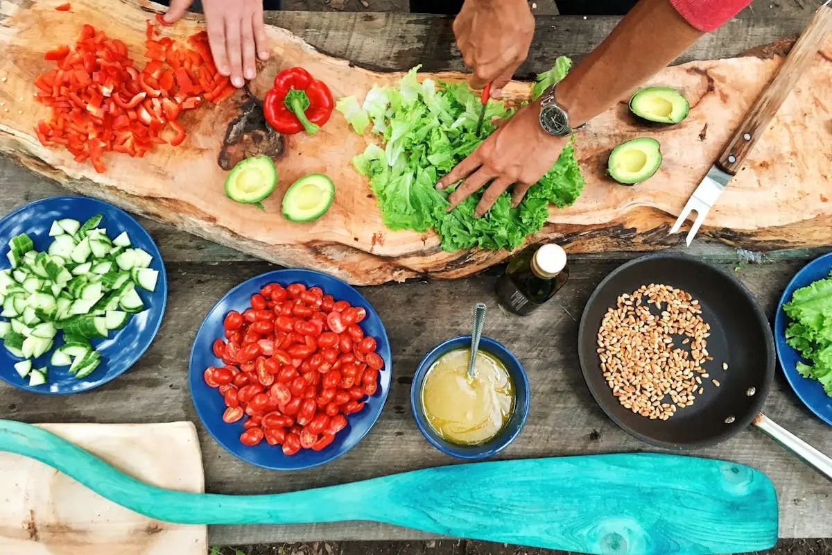 Person Holding Sliced Vegetable