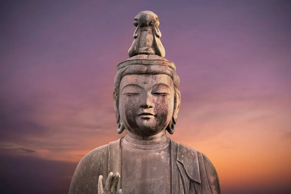 Buddha Statue during Golden Hour