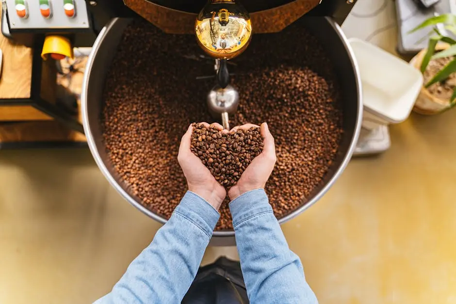 Person Holding Coffee Beans