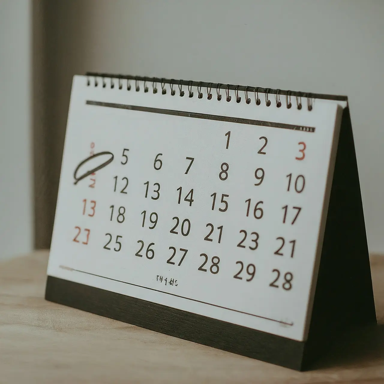 A sleek calendar marked with peak rental dates in San Antonio. 35mm stock photo