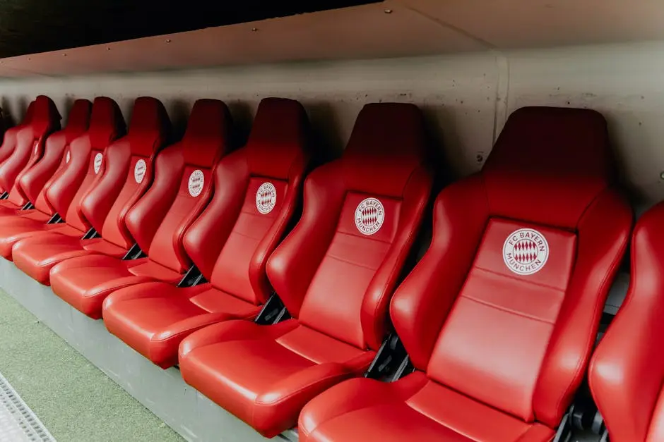 Empty Red Seats at the Allianz Arena