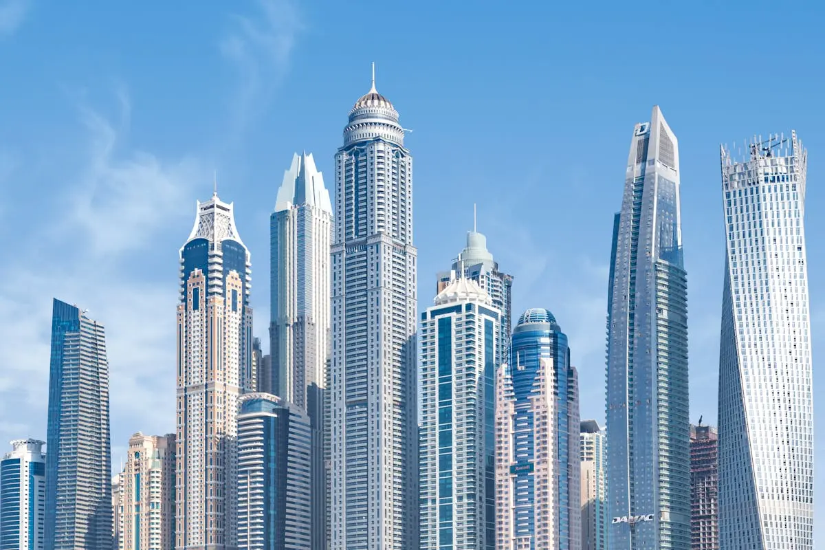 Concrete High-rise Buildings Under Blue Sky