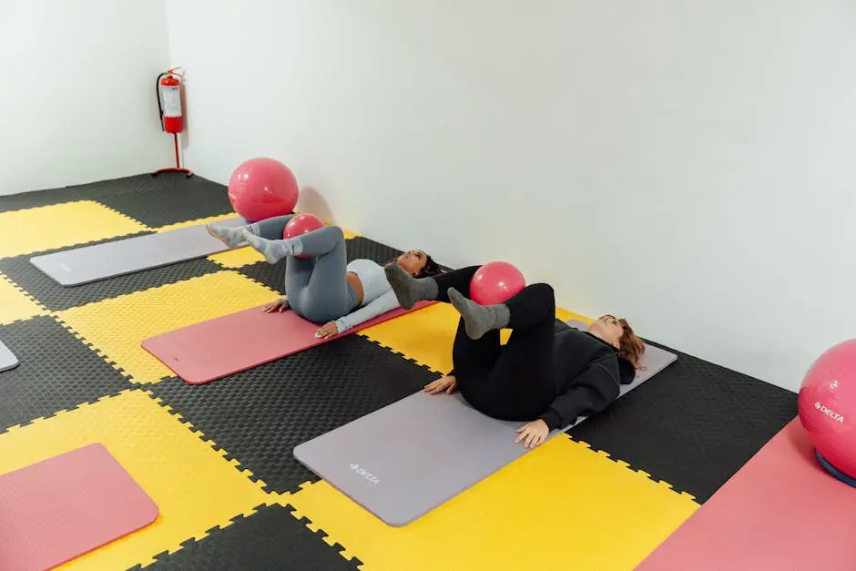 Women Exercising on a Yoga Mat