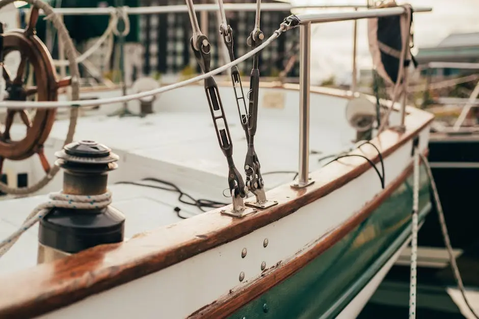 Part of Boat Moored in Harbour