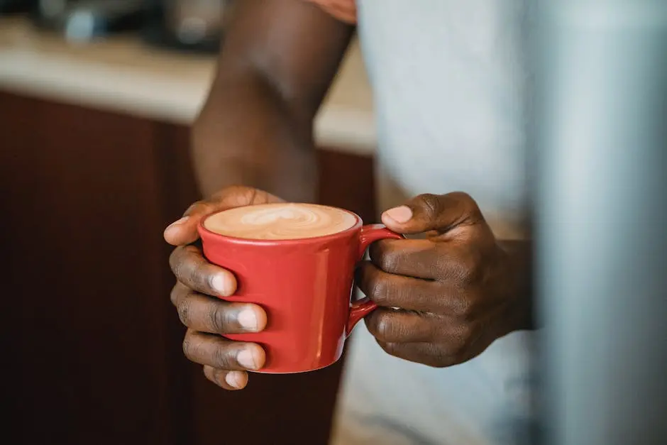 Man Holding Cup of Coffee