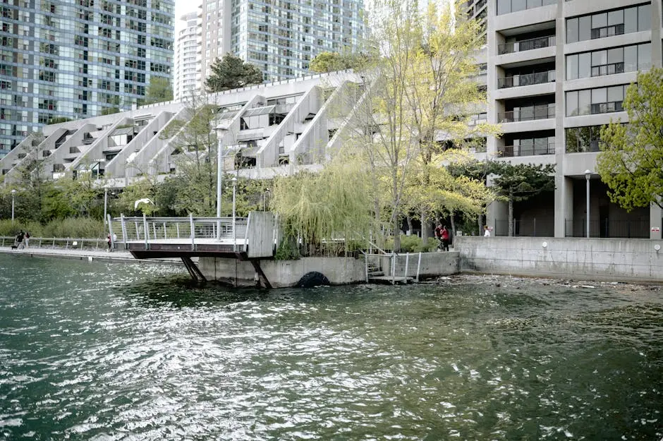 Modern Waterfront Condo Buildings in Downtown Toronto, Canada