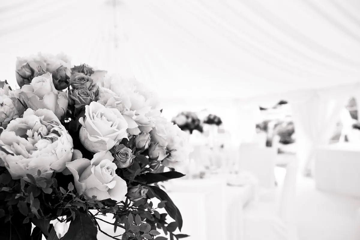 White Rose Flower Arrangement