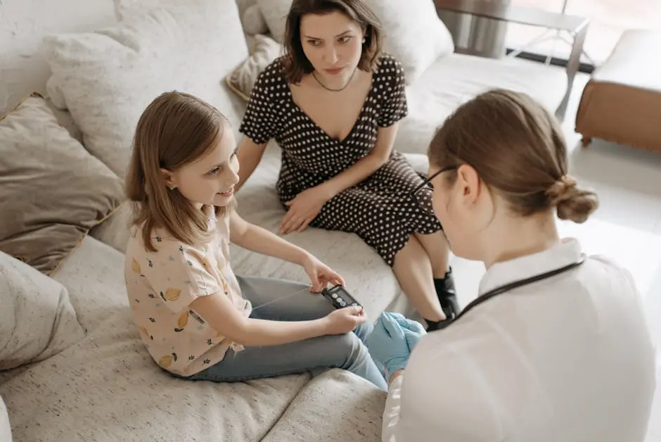 A Doctor Checking a Child