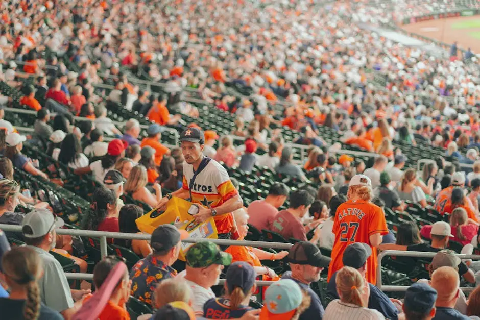 People Watching a Baseball Game on a Stadium