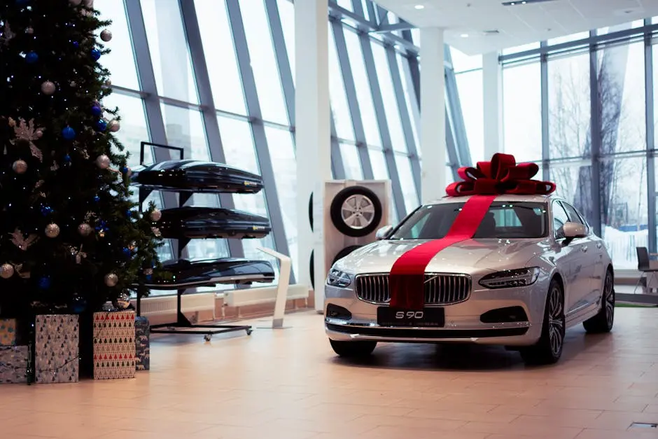 Gift Ribbon on Volvo S90