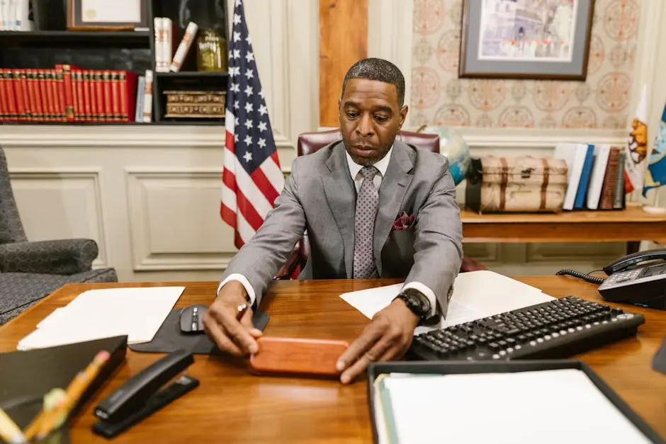 Man in Gray Suit Jacket Sitting on Chair in Front of Laptop Computer